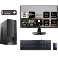 Lenovo Thinkcentre Neo 50T 11SC001ATXMNT1426 Harici Radeon RX 550 Intel Core i3 12100 32 GB Ram 256 GB SSD Tower Windows 11 Pro 21.5 inç Monitörlü Masaüstü Bilgisayar + PER4 BELLEK