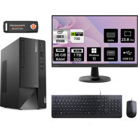 Lenovo Thinkcentre Neo 50T 11SC001ATXMNT2383 Harici GeForce GT 730 4 GB Intel Core i3 12100 36 GB Ram 1 TB SSD Tower Windows 11 Home 23.8 inç Monitörlü Masaüstü Bilgisayar + PER4 BELLEK