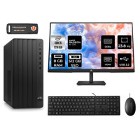 HP Tower 290 G9 6D3A5EA Harici Radeon RX 550 Intel Core i5 12500 8 GB Ram 512 GB SSD Tower FreeDos 23.8 inç Monitörlü Masaüstü Bilgisayar