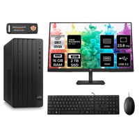 HP Tower 290 G9 8T2X1ES Harici Radeon RX 550 Intel Core i7 13700 16 GB Ram 2 TB SSD Tower FreeDos 23.8 inç Monitörlü Masaüstü Bilgisayar