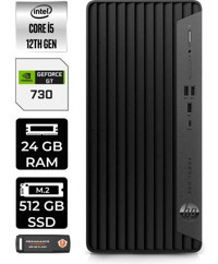 HP Pro Tower 400 G9 6U3M8EAP422 Harici GeForce GT 730 4 GB Intel Core i5 12400 24 GB Ram 512 GB SSD Tower Windows 11 Pro Masaüstü Bilgisayar + PER4 BELLEK