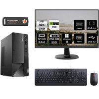 Lenovo Thinkcentre Neo 50T 11SC001ATXMNT2406 Harici GeForce GT 730 4 GB Intel Core i3 12100 12 GB Ram 256 GB SSD Tower Windows 11 Pro 21.5 inç Monitörlü Masaüstü Bilgisayar + PER4 BELLEK