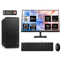 HP Tower 290 G9 6D3A5EA Harici Radeon RX 550 Intel Core i5 12500 36 GB Ram 4 TB SSD Tower FreeDos 23.8 inç Monitörlü Masaüstü Bilgisayar