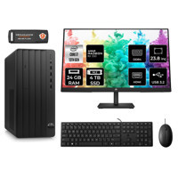 HP Tower 290 G9 8T2X1ES Harici Radeon RX 550 Intel Core i7 13700 24 GB Ram 4 TB SSD Tower FreeDos 23.8 inç Monitörlü Masaüstü Bilgisayar