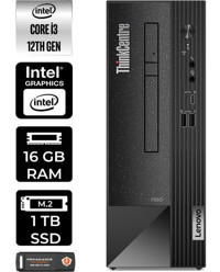 Lenovo Thinkcentre Neo 50S 11SX002VTXP313 Harici GeForce RTX 3060 Ti Intel Core i3 12100 16 GB Ram 1 TB SSD Tower FreeDos Masaüstü Bilgisayar + PER4 BELLEK