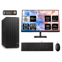 HP Tower 290 G9 6D3A5EA Harici Radeon RX 550 Intel Core i5 12500 48 GB Ram 512 GB SSD Tower FreeDos 23.8 inç Monitörlü Masaüstü Bilgisayar