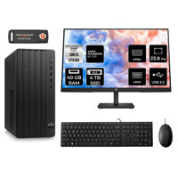 HP Tower 290 G9 6D3A5EA Harici Radeon RX 550 Intel Core i5 12500 40 GB Ram 4 TB SSD Tower FreeDos 23.8 inç Monitörlü Masaüstü Bilgisayar