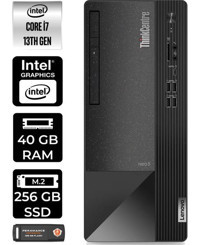 Lenovo Thinkcentre Neo 50T 12JD0008TRP336 Harici GeForce RTX 3060 Ti Intel Core i7 13700 40 GB Ram 256 GB SSD Tower FreeDos Masaüstü Bilgisayar + PER4 BELLEK