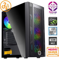 Raxius Nova G1 I7 406T-27F05F Harici GeForce RTX 3060 Ti Intel Core i7 12700F 32 GB Ram 512 GB SSD Tower FreeDos Masaüstü Bilgisayar