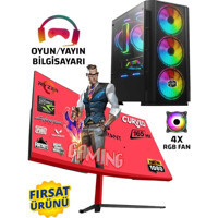 Noder WİZARD SİMPLE5 Harici GeForce RTX 3050 AMD Ryzen 5 5600X 32 GB Ram 512 GB SSD Tower FreeDos 24 inç Monitörlü Masaüstü Bilgisayar