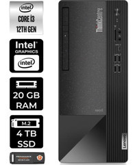 Lenovo Thinkcentre Neo 50T 11SC001ATXP320 Harici GeForce RTX 3060 Ti Intel Core i3 12100 20 GB Ram 4 TB SSD Tower FreeDos Masaüstü Bilgisayar + PER4 BELLEK