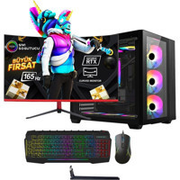 Ramtech FF PRİME İ590 Harici GeForce RTX 4060 Intel Core i5 9400F 16 GB Ram 1 TB SSD Tower FreeDos 23.6 inç Monitörlü Masaüstü Bilgisayar