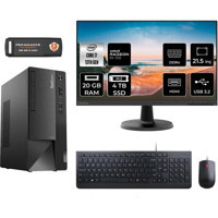 Lenovo Thinkcentre Neo 50T 12JD0008TRMNT1320 Harici Radeon RX 550 Intel Core i7 13700 20 GB Ram 4 TB SSD Tower FreeDos 21.5 inç Monitörlü Masaüstü Bilgisayar + PER4 BELLEK