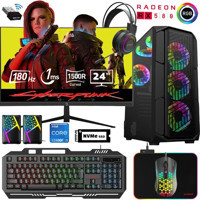 Xaser XSR525 Harici GeForce RTX 3060 Ti Intel Core i5 12400F 32 GB Ram 1 TB SSD Tower FreeDos 24 inç Monitörlü Masaüstü Bilgisayar