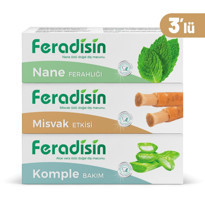 Feradisin Set Karışık Organik Florürsüz Diş Macunu 3x90 gr