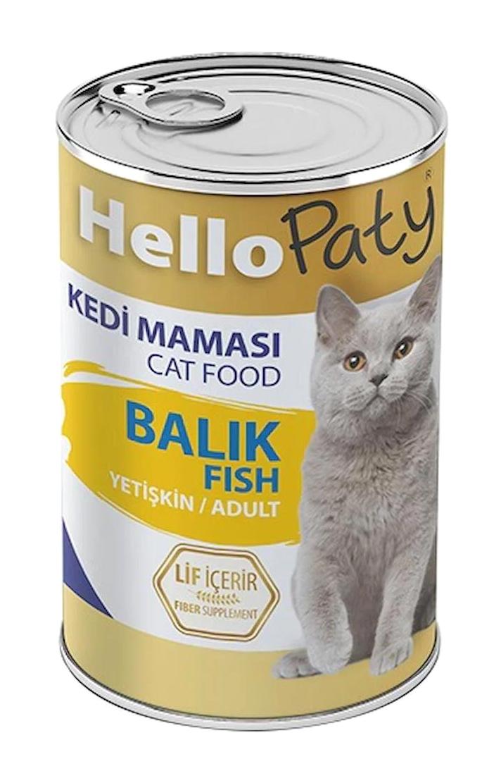 Hello Paty Balık Parça Etli-Soslu Yaş Kedi Maması 12x415 gr