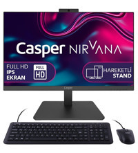 Casper Nirvana A60.5700-BV00A Dahili Radeon Vega 8 AMD Ryzen 7 5700U 16 GB Ram 500 GB SSD 23.8 inç Full HD Windows 11 Home All In One Bilgisayar