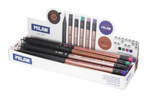 Milan 71421724 Graphite Copper 24'lü Silgili Altıgen Siyah HB Kurşun Kalem Seti