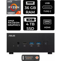 Asus ExpertCenter PN52-P2335 Dahili Radeon RX Vega 8 AMD Ryzen 7 5800H 36 GB 4 TB FreeDos Mini Pc + Per4 USB Flash Bellek