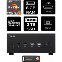 Asus ExpertCenter PN53-P304 Dahili Radeon 680M AMD Ryzen 7 7735HS 8 GB 2 TB FreeDos Mini Pc + Per4 USB Flash Bellek