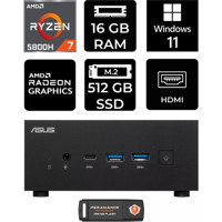 Asus ExpertCenter PN52-P2412 Dahili Radeon RX Vega 8 AMD Ryzen 7 5800H 16 GB 512 GB Windows 11 Pro Mini Pc + Per4 USB Flash Bellek