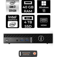 Dell Optiplex 7010MFF N018O7010MFFP440 Dahili Intel UHD Graphics 770 Intel Core i7 13700T 40 GB 4 TB Windows 11 Pro Mini Pc + Per4 USB Flash Bellek