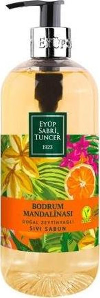 Eyüp Sabri Tuncer 1923 Bodrum Mandalinası Alkolsüz Antibakteriyel Organik Nemlendiricili Parabensiz Vegan 6'lı 500 ml Sıvı Sabun