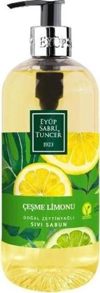 Eyüp Sabri Tuncer 1923 Çeşme Limonu Alkolsüz Antibakteriyel Organik Nemlendiricili Parabensiz Vegan 6'lı 500 ml Sıvı Sabun