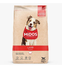 Midos Kuzu Etli Tüm Irklar Yetişkin Köpek Maması 3 kg