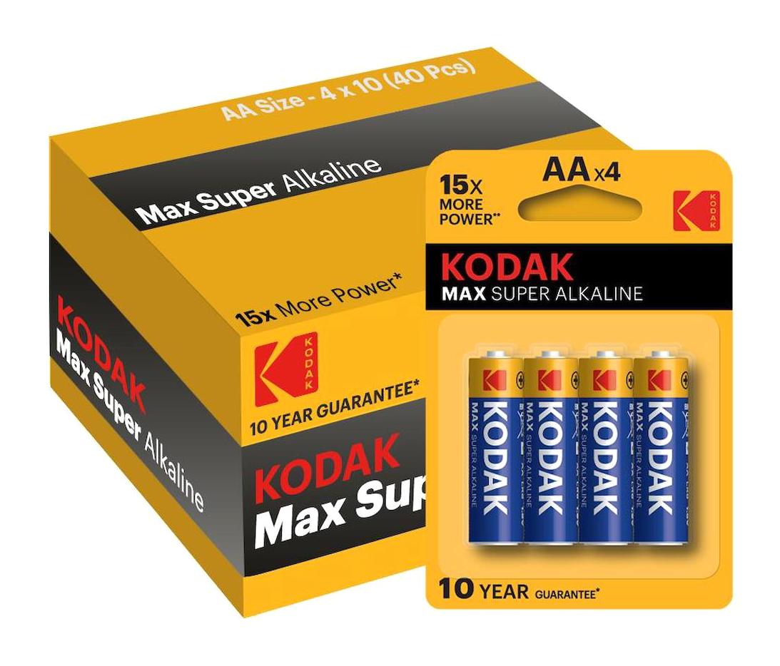 Kodak Max Super 1.5 V Alkalin AA / Kalem Pil 40'lı