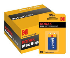 Kodak Max Super 9 V Alkalin D / Büyük Pil 10'lu