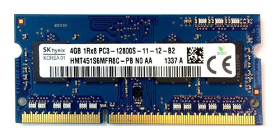 Hynix MT451S6MFR8C-PB 4 GB DDR3 1x4 1600 MHz Ram