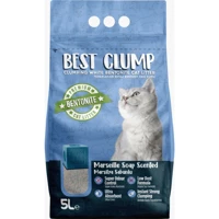 Best Clump Marsilya Sabunu Kokulu Topaklanan İnce Taneli Bentonit Kedi Kumu 5 lt