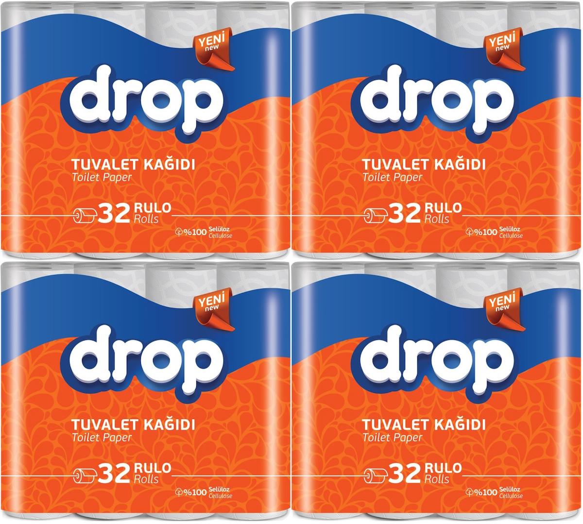 Drop 2 Katlı 4x32'li Rulo Tuvalet Kağıdı