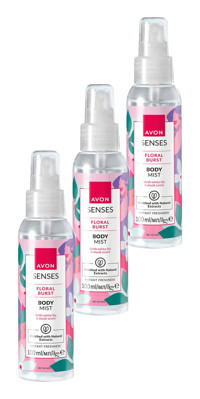 Avon Senses Floral Misk-Zambak Kadın Vücut Spreyi 3x100 ml