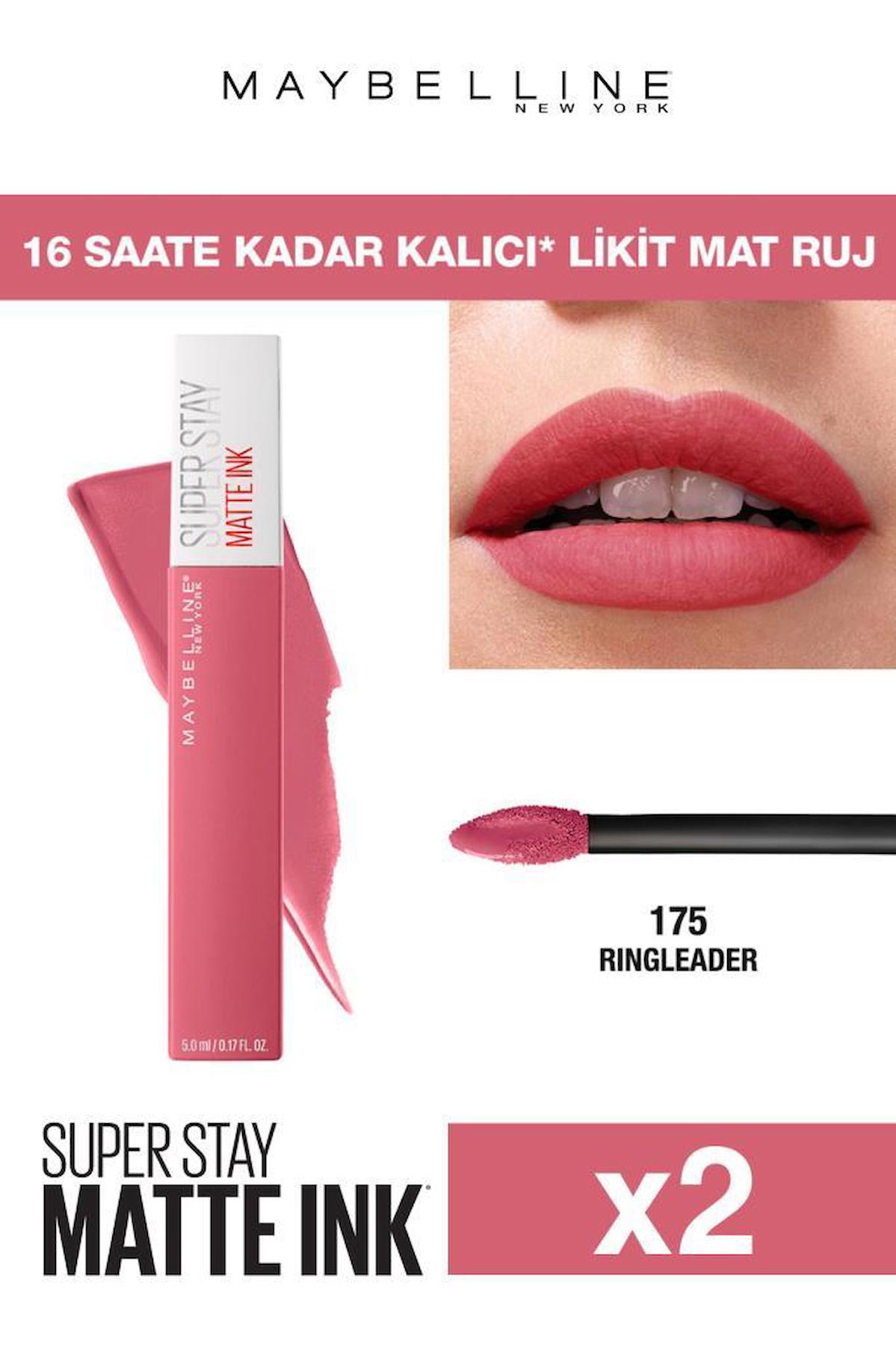 Maybelline New York Superstay Matte Ink 175 Ringleader Kalıcı Mat Likit Fırçalı Ruj