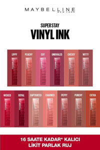 Maybelline New York Super Stay Vınyl Ink 13 Kalıcı Parlak Likit Fırçalı Ruj