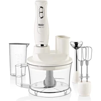 Fakir SMS-1017 1500 ml Plastik Hazneli Çift Bıçaklı 3'lü Blender Seti Beyaz