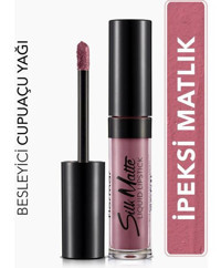 Flormar Silk Matte 19 Açık Mürdüm Moru Mat Likit Fırçalı Ruj