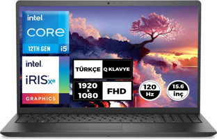 Dell Vostro 3520 N1611PV3520U 003 Harici Intel Iris Xe Graphics Eligible Intel Core i5 1235U 16 GB Ram 512 GB SSD 15.6 inç Full HD Ubuntu Laptop