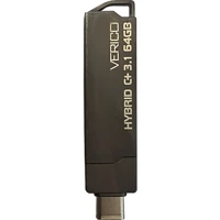 Verico Hybrid C+ Tddy63 USB 3.1 Usb Type-C 64 GB Flash Bellek Gümüş