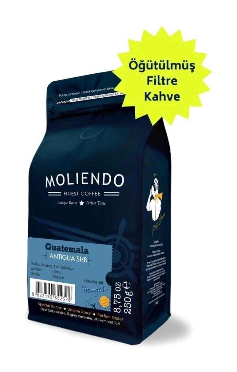 Moliendo Guatemala Antigua Shb Çikolata Aromalı Guatemala-Antigua Arabica Öğütülmüş Fitre Kahve 250 gr