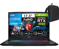 MSI Katana 17 B12VFK-1031XTRW07 Harici GeForce RTX 4060 Intel Core i5 12450H 32 GB DDR5 Ram 2 + 2 TB SSD 17.3 inç Full HD FreeDos Oyuncu Laptop + Weblegelsin Çanta