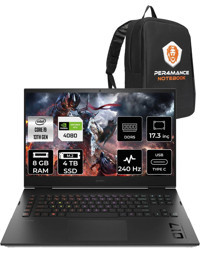 HP Omen 17 892R1EA Harici GeForce RTX 4080 Intel Core i9 13900HX 8 GB Ram 4 TB SSD 17.3 inç QHD FreeDos Oyuncu Laptop + PER4 ÇANTA