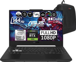 Asus TUF Gaming F15 FX507ZC4 HN205F08 Harici GeForce RTX 3050 Intel Core i5 12500H 64 GB Ram 1 TB SSD 15.6 inç Full HD FreeDos Oyuncu Laptop + Zetta Çanta