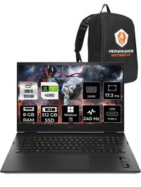 HP Omen 17 892R1EA Harici GeForce RTX 4080 Intel Core i9 13900HX 8 GB Ram 512 GB SSD 17.3 inç QHD Windows 11 Pro Oyuncu Laptop + PER4 ÇANTA