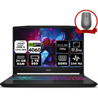 MSI Katana 17 B12VFK-1031XTR-A1 Dahili GeForce RTX 4060 Intel Core i5 12450H 24 GB DDR5 Ram 1 TB SSD 17.3 inç Full HD FreeDos Oyuncu Laptop + Anzar Mouse