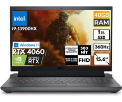 Dell Gaming G15 5530 G155530017U BT4 Harici GeForce RTX 4060 Intel Core i9 13900HX 40 GB Ram 1 TB SSD 15.6 inç Full HD Windows 11 Home Oyuncu Laptop