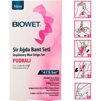 Lady Biowet Pudralı Tüm Ciltler 41 Adet Tüm Vücut Ağda Bandı