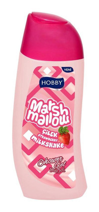 Hobby Marshmallow Strawberry Milkshake Çilek Vegan Duş Jeli 12x500 ml